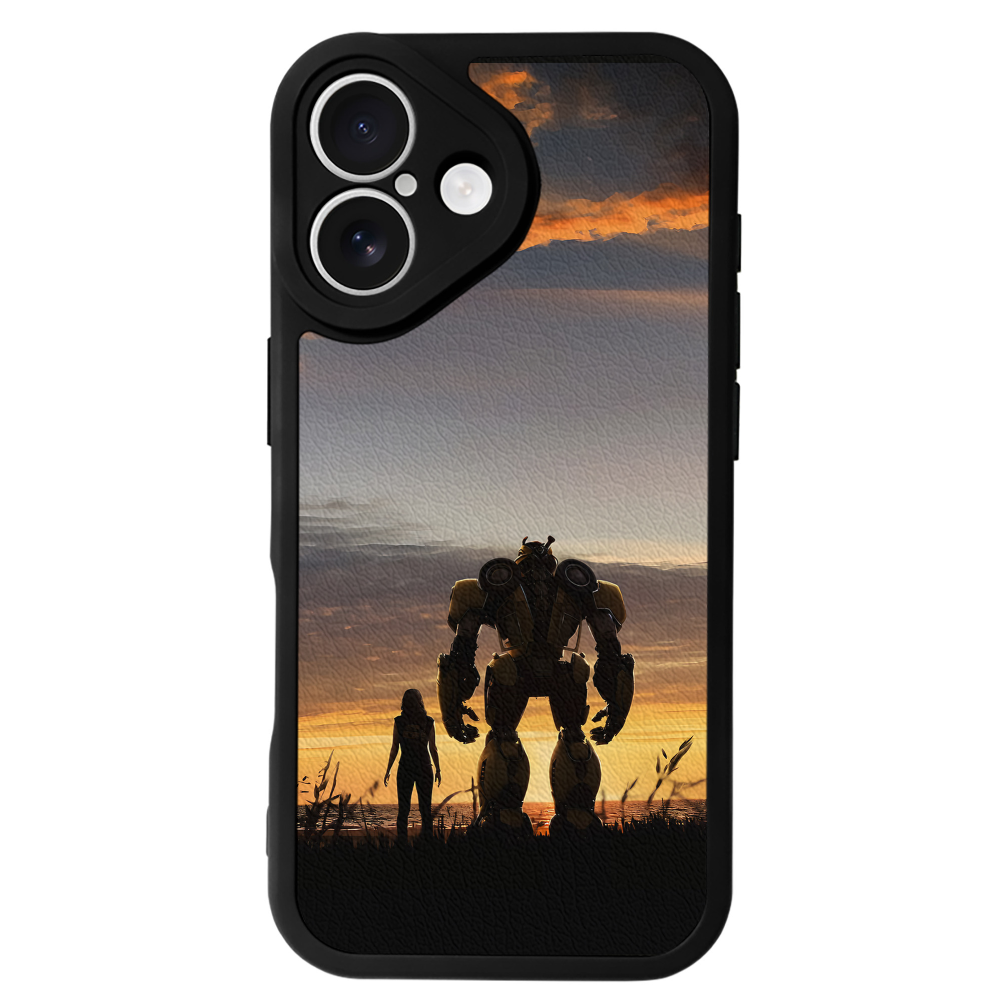 （画像用） Transformers トランスフォーマー 【iPhone 16シリーズ対応】シリコンスマホケース（レザー調） 材質：シリコン